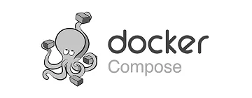 Docker Compose logo with octopus container icon and brand name