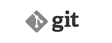 Git logo with branching icon and text git