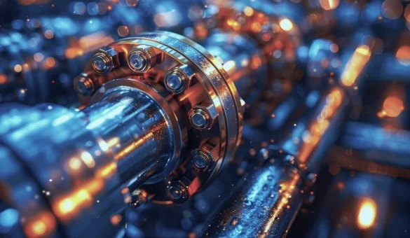 Close-up of industrial equipment symbolizing AI-generated pilot test scenarios